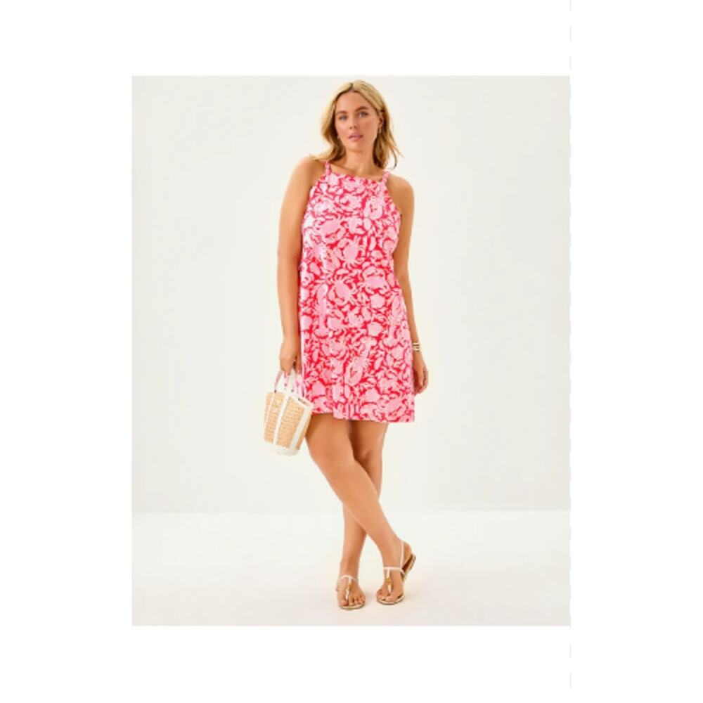NWT! Lilly Pulitzer Kyleigh Dress in Cane Coral & Crab Collab -XS